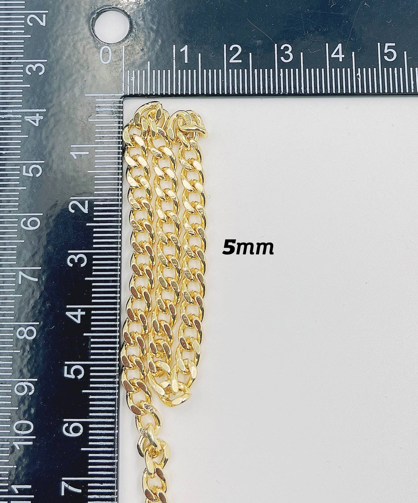 Beads Creation - Wholesale Craft Supplies - Cuban Curb Chain by Foot, Wholesale Bulk Roll Chain, CH1043