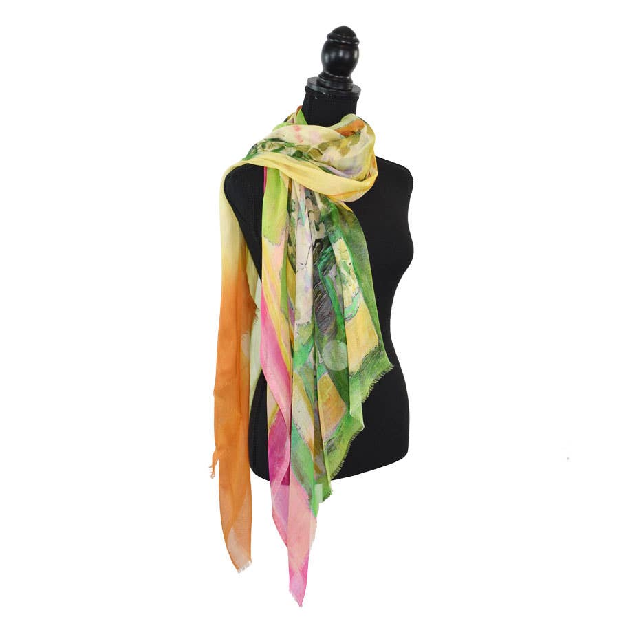 Dupatta Designs – Engroshandel Tørklæde - Dame – Vita Painterly Vinduetørklæde5