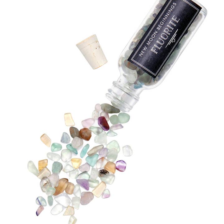 New Moon Beginnings - Wholesale Spiritual Stone/Crystal - Natural Gemstone Chips in a Bottle -70 stone types available40
