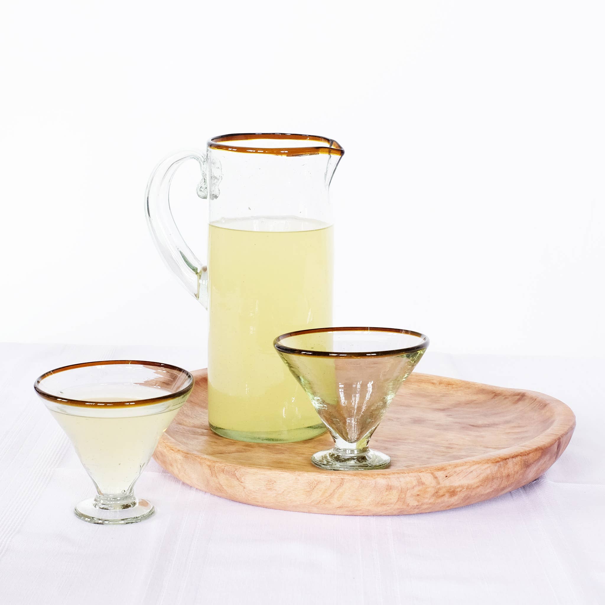 Sobremesa - Wholesale Cocktail/Liquor Glass - Amber Rim Margarita Glass | Glassware Cocktail4