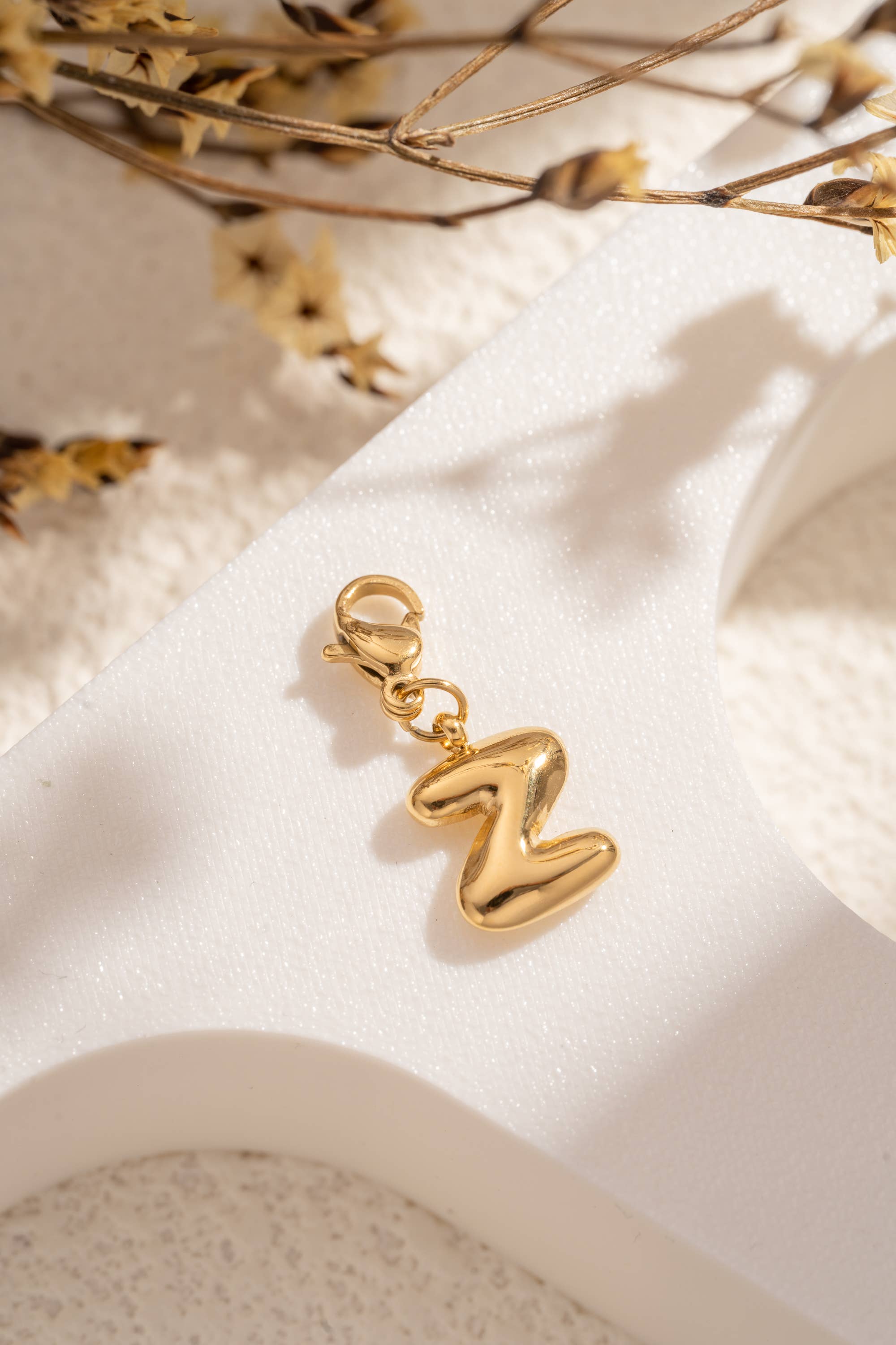 COSMOS - Vente Breloques/médailles personnalisées - Lot 26 Lettres Alphabet Acier Inoxydable Personnalisable29