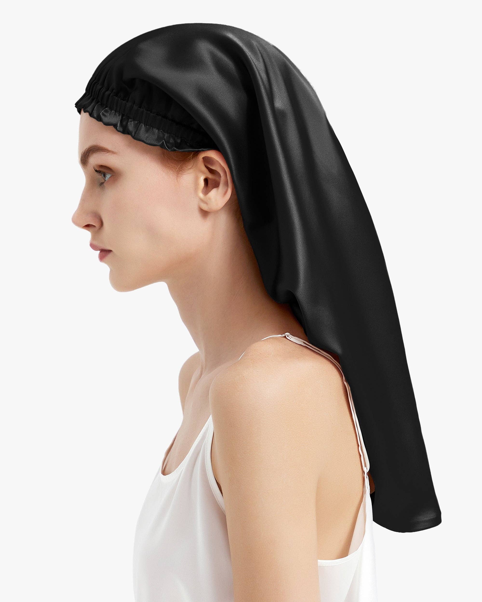MommeSilk - Wholesale Sleep Cap / Bonnet - Women's - 22 MM - Pure Long Silk Hair Bonnet7