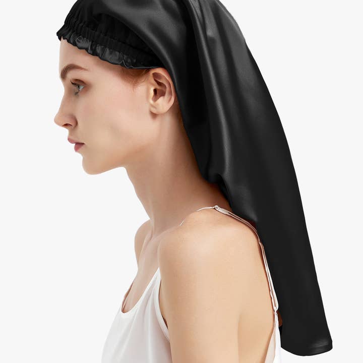 MommeSilk - Wholesale Sleep Cap / Bonnet - Women's - 22 MM - Pure Long Silk Hair Bonnet7