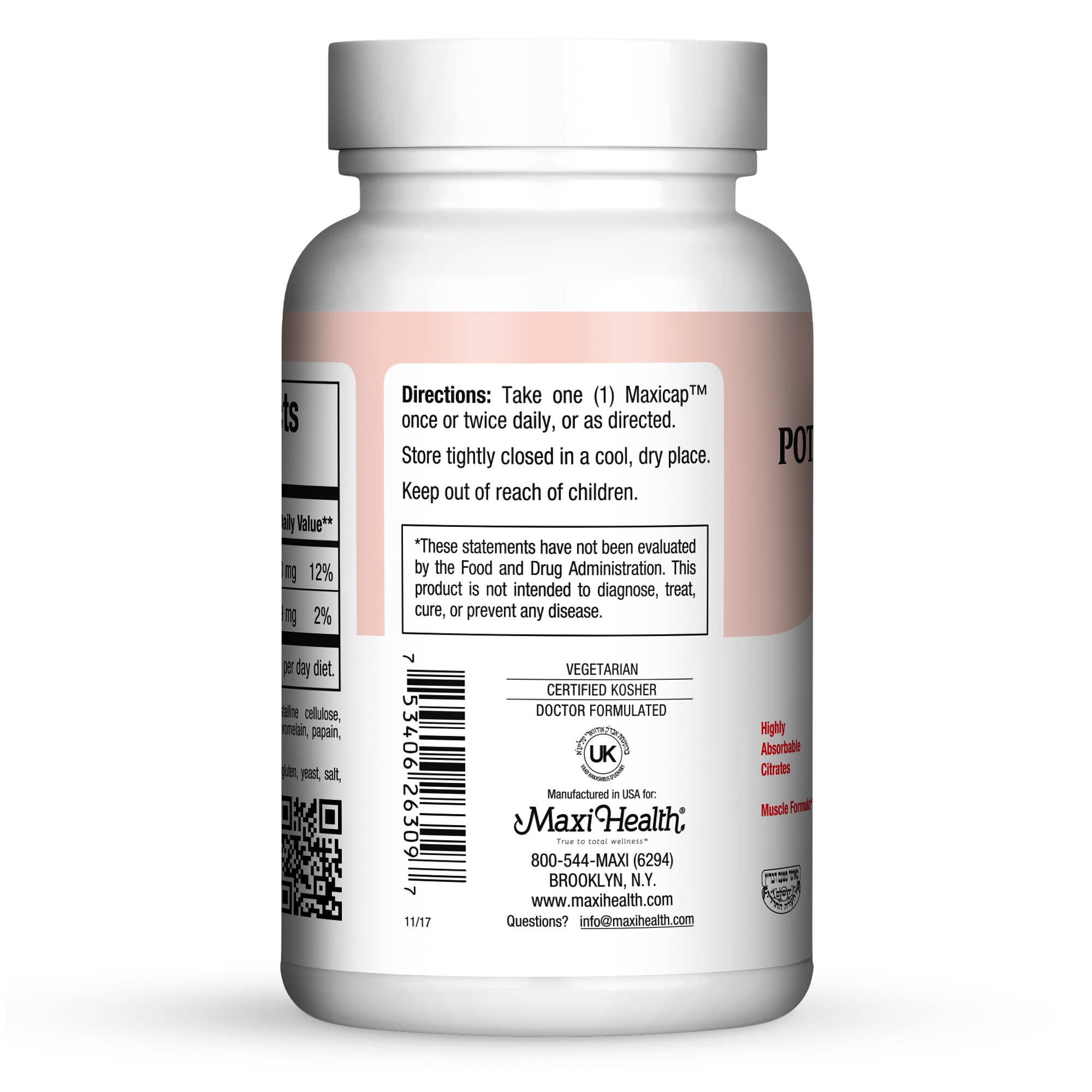 Maxi Health - Wholesale Oral Supplement/Vitamin - Potassium Magnesium3