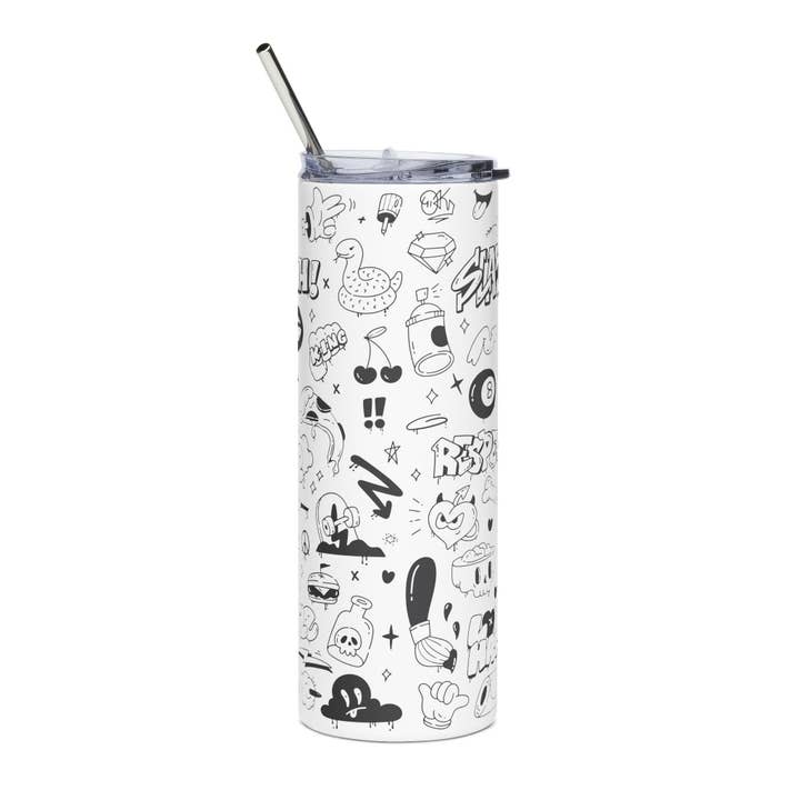 Graffiti Tumbler for wholesale by Sardines Studio