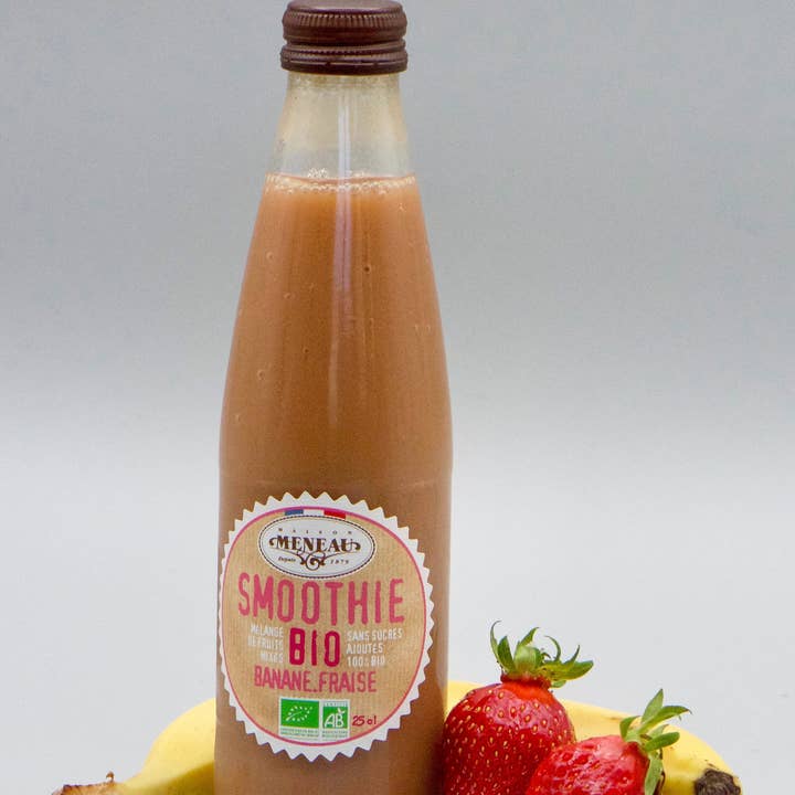 Bicchiere da frullato alla banana e fragole Meneau per la vendita all'ingrosso da parte di Native