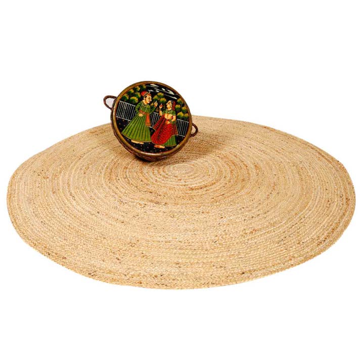 Casa Moro – Großhandel Teppichvorleger – Jute Teppich Tamani Natur rund Naturfaser