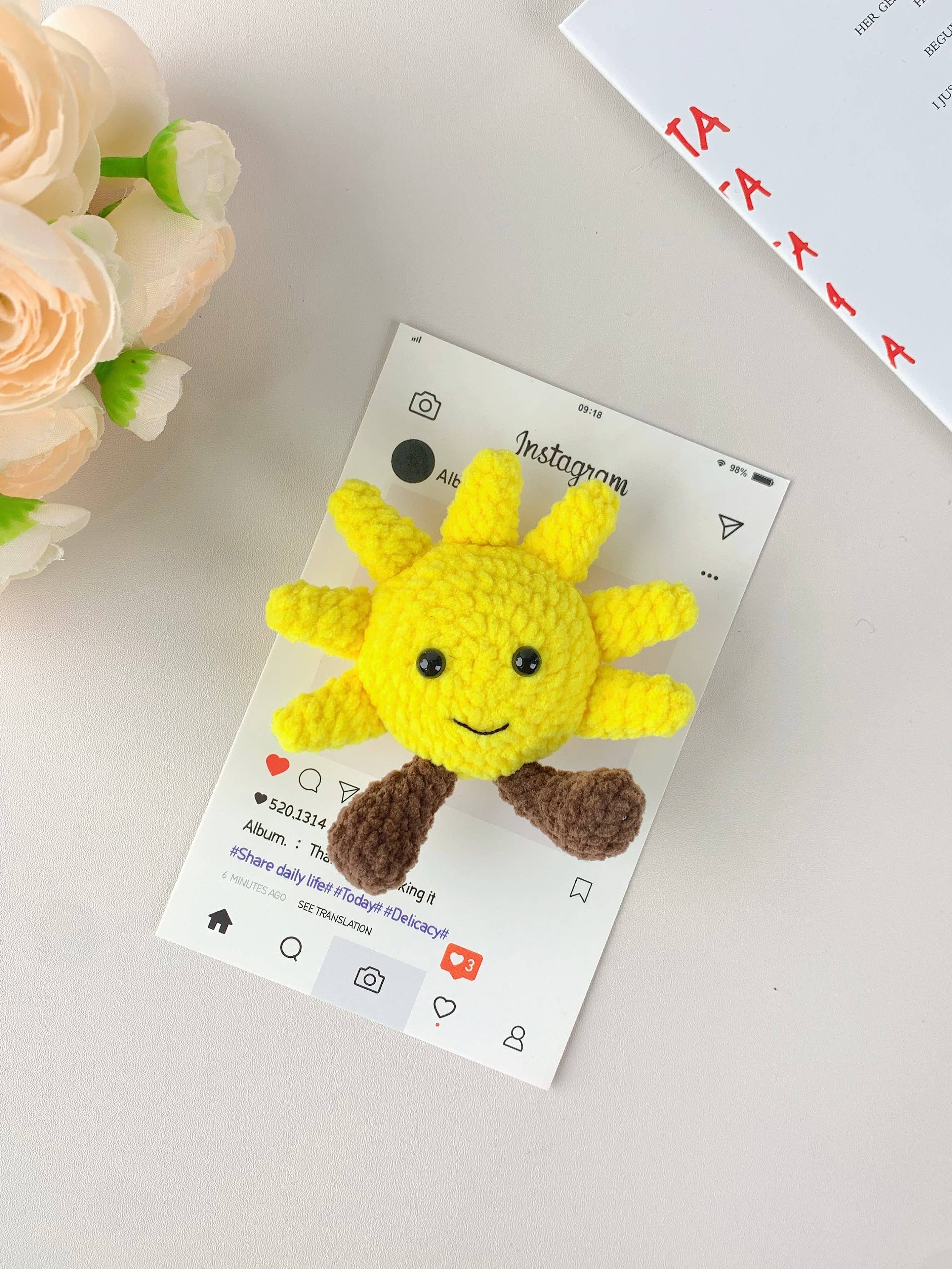 Lilyrosy（Duty free) - Wholesale Doll - Kids - Crochet Jellycat-Inspired Plushies -Sun, Cloud, Moon4