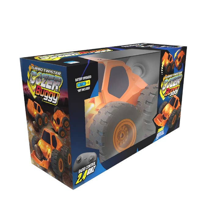 Mindscope Products – Großhandel Spielzeugauto – Kinder – Mindscope Turbo Twister Bulldozer Buggy, orange