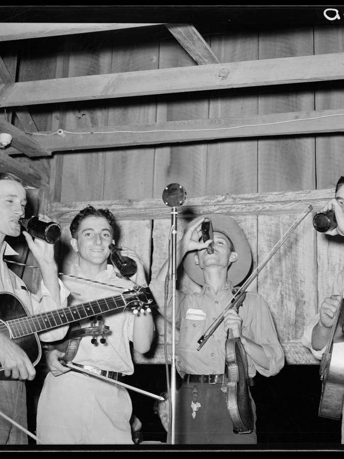 Cajun orchestra for fais-do-do dance by Russell Lee - 1938 for wholesale by Flashback Shop