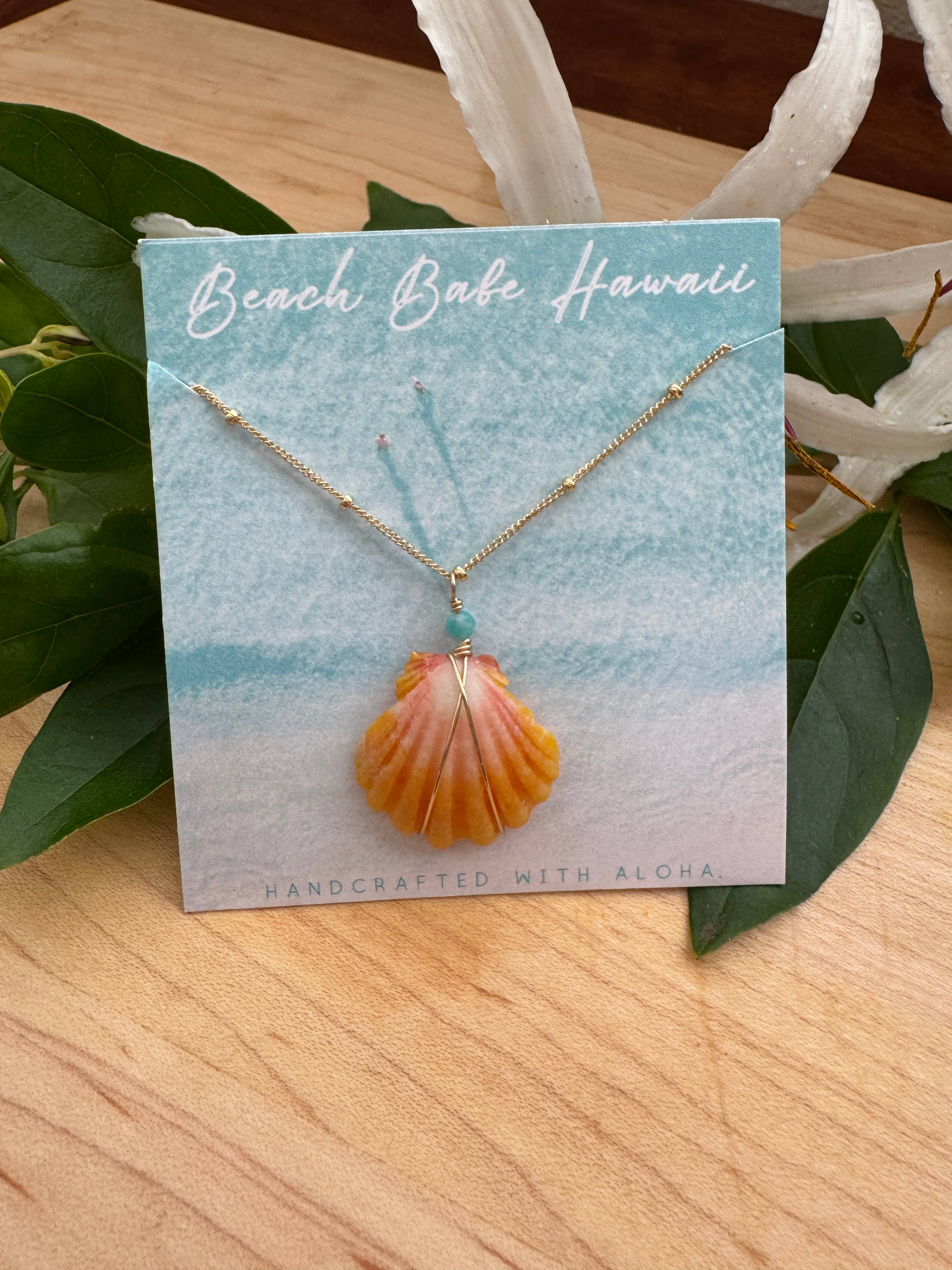 Beach Babe Hawaii - Wholesale Pendant/Charm Necklace - Sunrise Shell Necklace 4