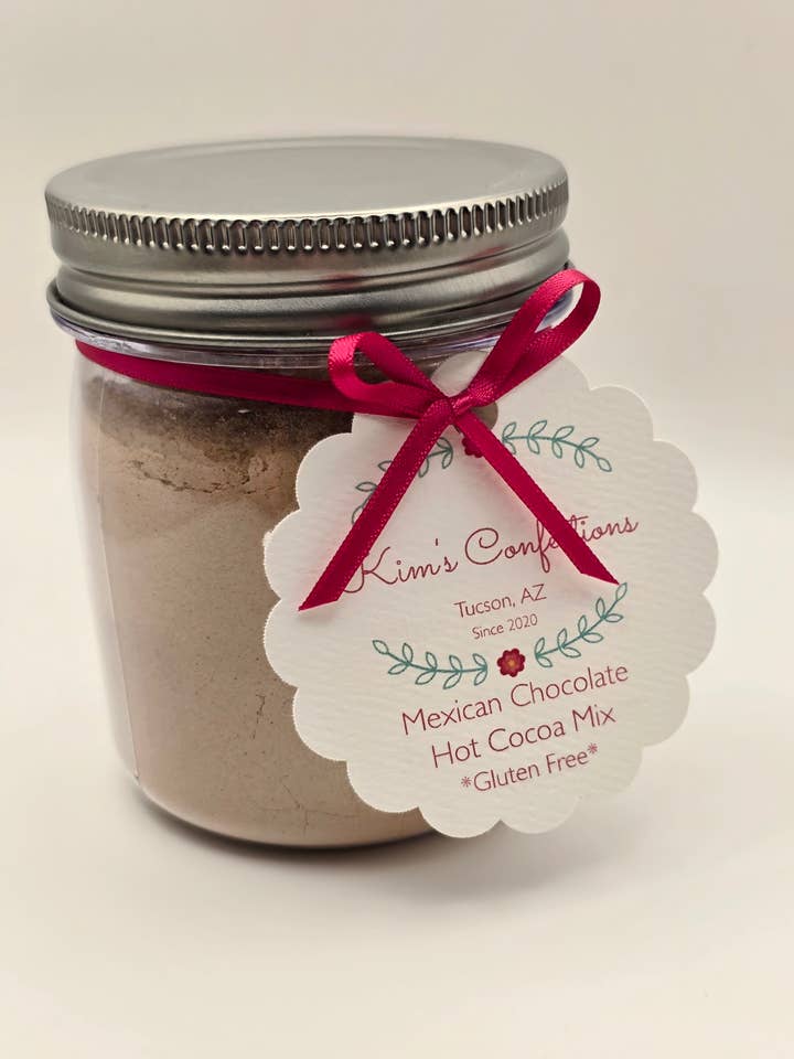 Mexican Chocolate Hot Cocoa Jar *gluten free* for wholesale by Kim's Confections