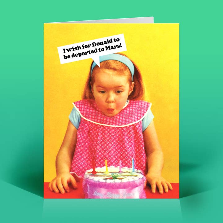 Donald till Mars Födelsedagskort för wholesale av The Raccoon Society