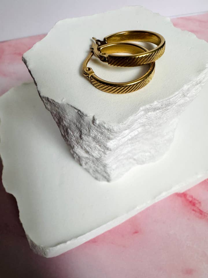 water-resistant gold hoop earring- *almost* perfect layer collection for wholesale by Love Your Why