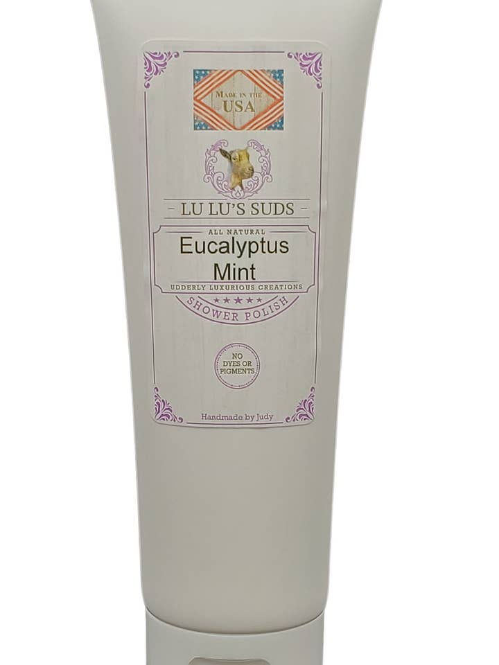 Eucalyptus Mint Körperdusche Polish 8 oz für den Großhandel von Lu Lu's Suds