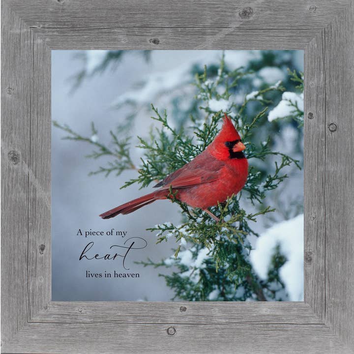 Sympathie Cardinal Art Un morceau de mon cœur vit au paradis pour la vente par Summer Snow Art