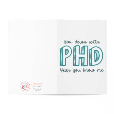 R is for Robo - Wholesale Afstudeerkaartje - Grappige Afstudeerkaart Promovendus Gefeliciteerd Afstudeercadeaus2
