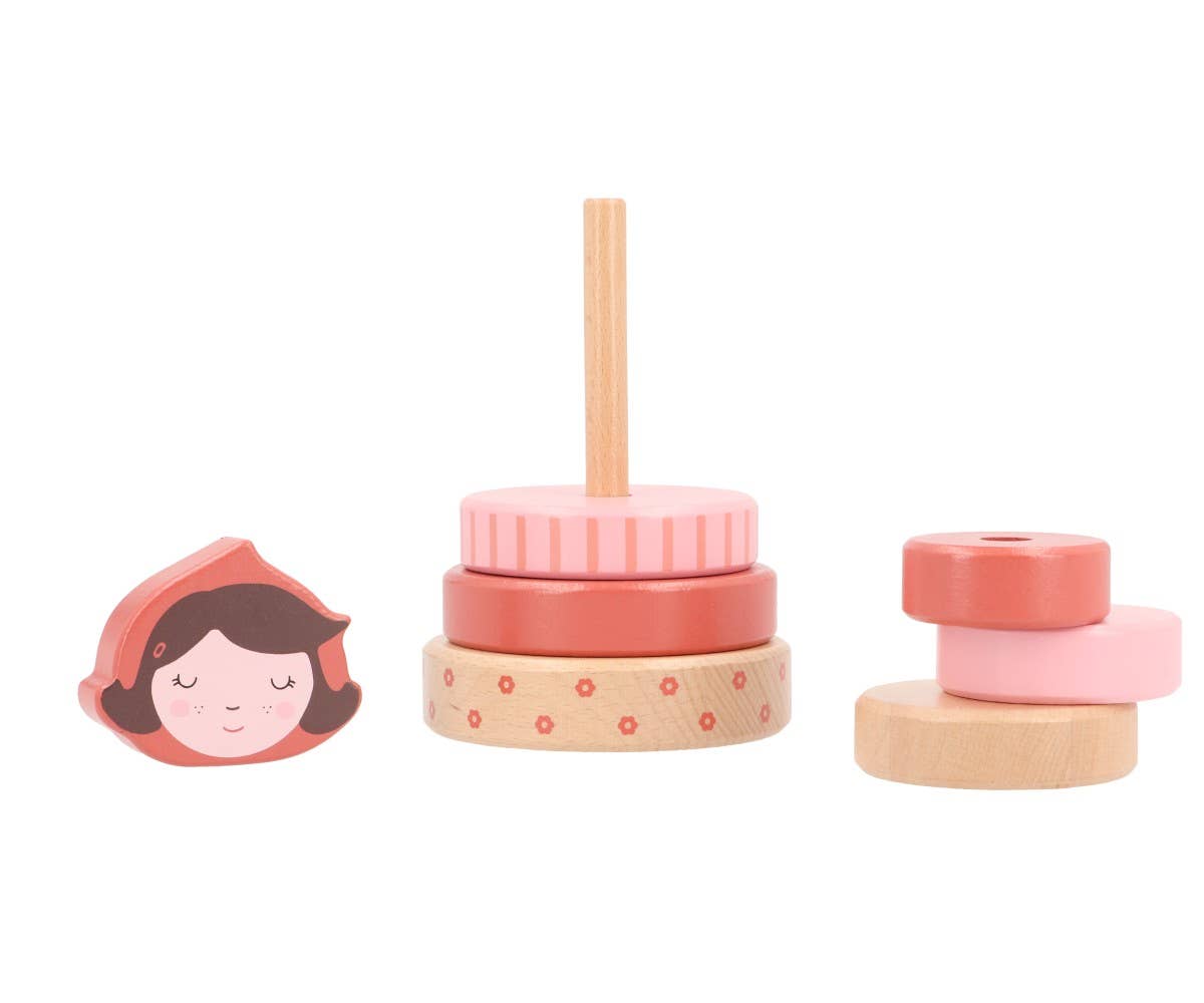 Tutete - Wholesale Stacking Rings Game - Baby - Little Red Monnëka Stacking Tower1