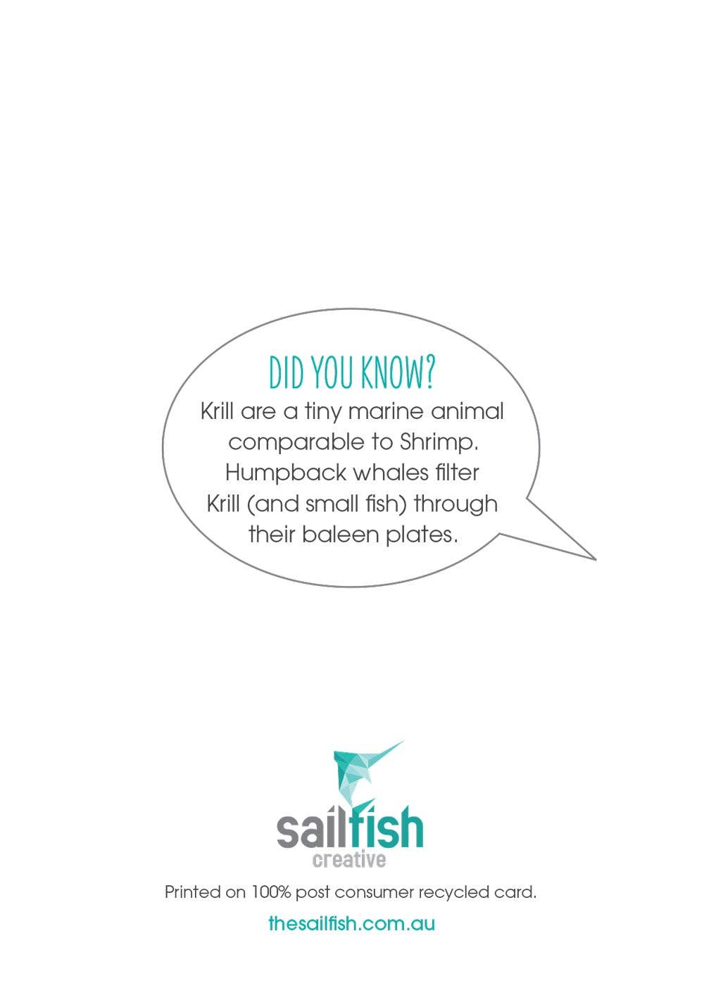 Sailfish Creative – wholesale Födelsedagskort – Födelsedagskort - Knölval1