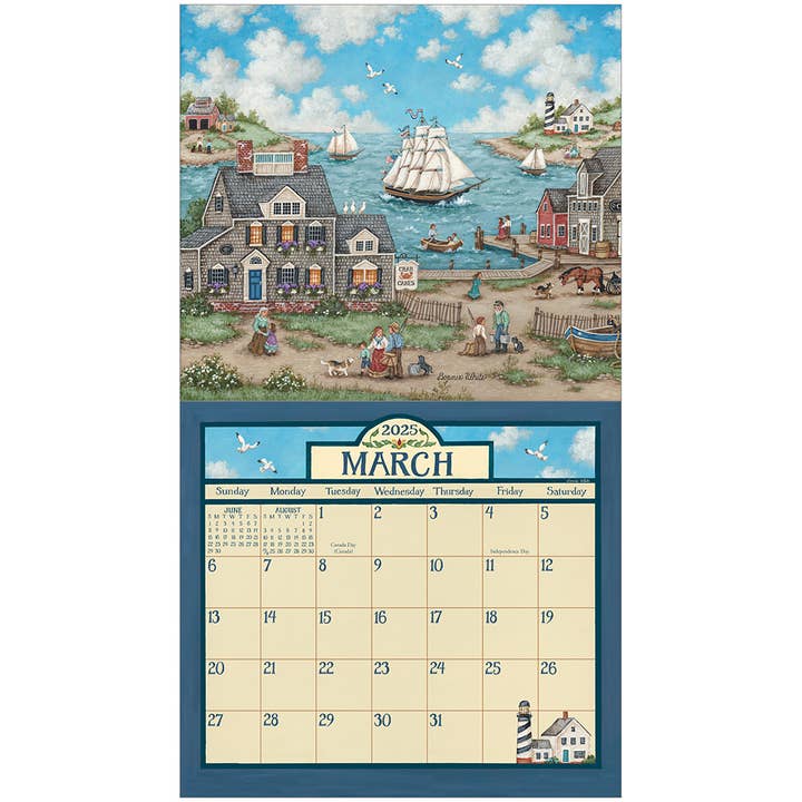 Legacy - Wholesale Calendar - Bonnie White Folk Art 2025 Wall Calendar