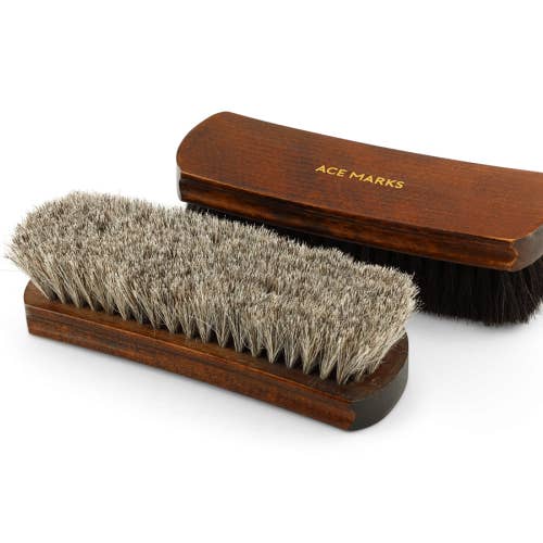Ace Marks - Wholesale Shoe horn – Unisex - Horse Hair Shoe Shine Brush2