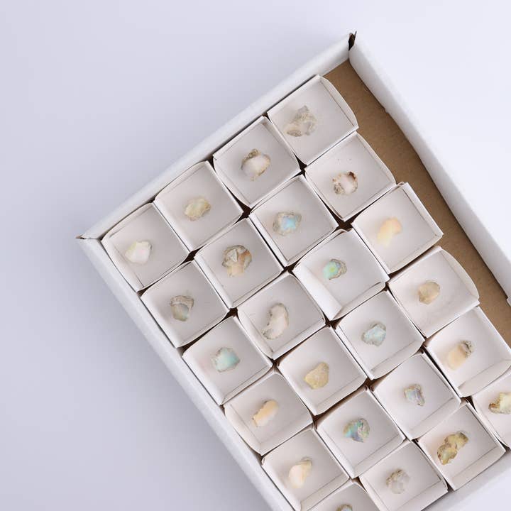 Ensemble de 24 opales d'Éthiopie pour la vente par Mi Esperanza Minerals