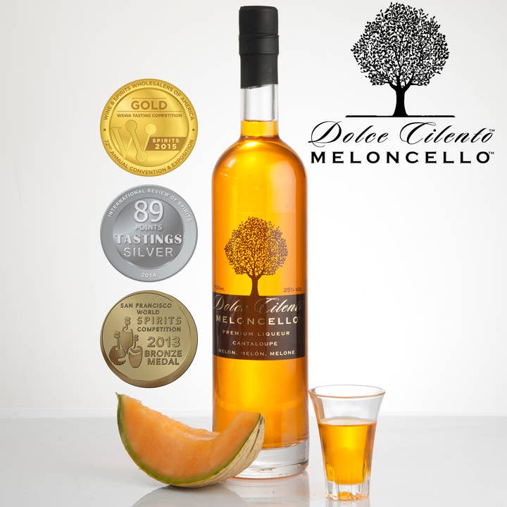 Dolce Cilento – Licor por atacado – Dolce Cilento Meloncello 25% (Licor de melão Cantalupo) 3 Medalhas