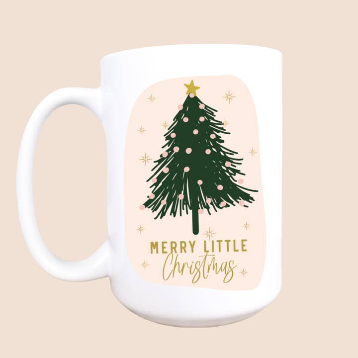 Merry little Christmas mug, Christmas mug, Boho Christmas for wholesale by Mug and Mini
