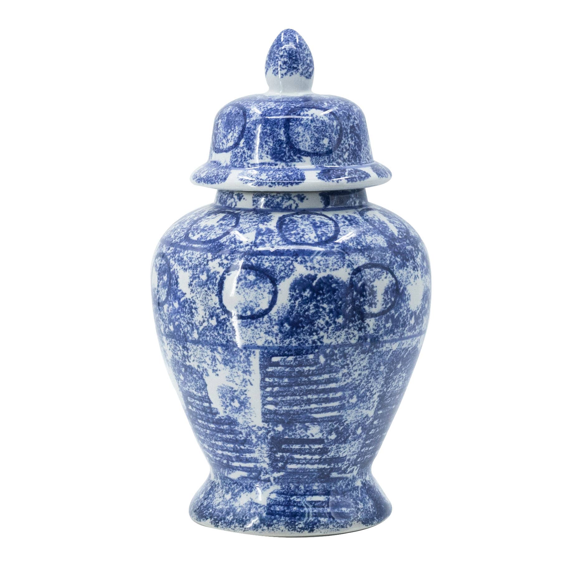 Decorium Living - Wholesale Decorative jar - Blue & White Ginger Jar0