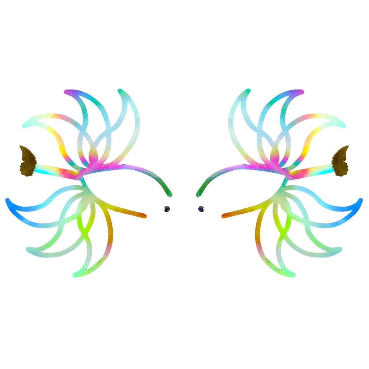 Holográfico Autocolante Holográfico para Rosto com Brilho de Pétalas Arco-Íris para venda a revendedores na Faire1