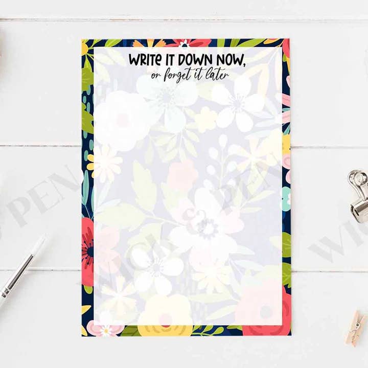 Skriv det ned nu Notesblok for engroshandel hos WICK & PEN