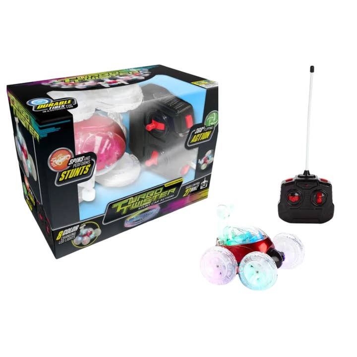 Mindscope Products - Wholesale Toy Car/Truck - Kids - Mindscope Turbo Twisters Red Stunt RC Vehicle (27 Mhz)