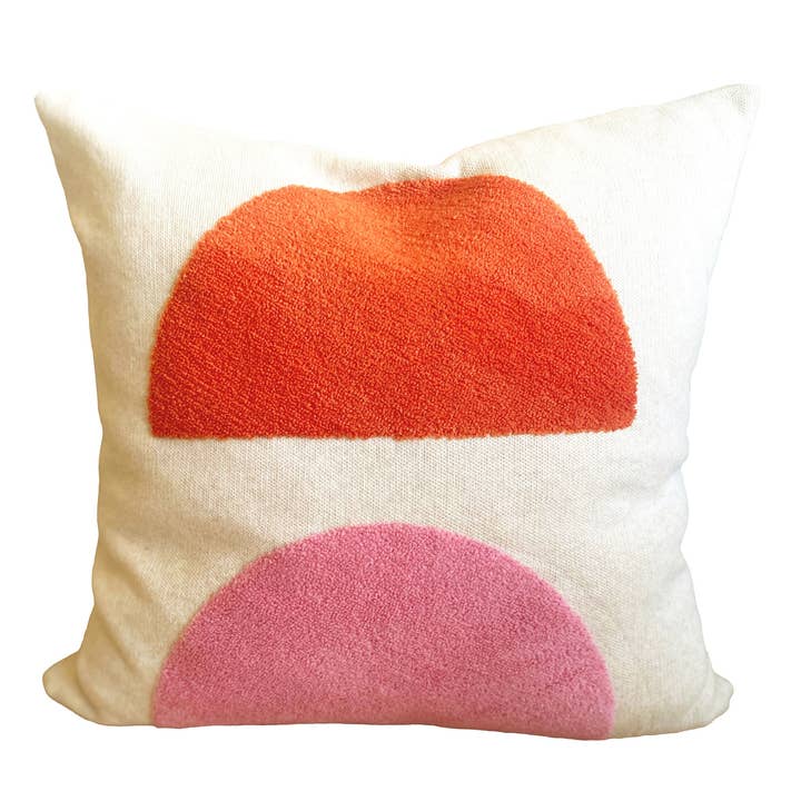 Funky Doris - Vendita all'ingrosso Fodera cuscino decorativo - Copricuscino Mona Rosa, Ricamo Punch Needle1