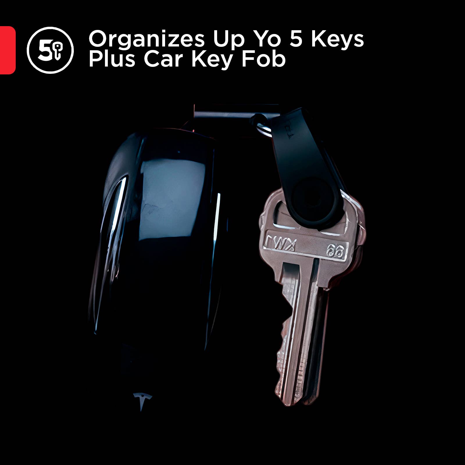 KeySmart / STATIK - Venta al por mayor Llavero - Unisex - KeySmart® Mini | Porta hasta 5 llaves más mando de coche4