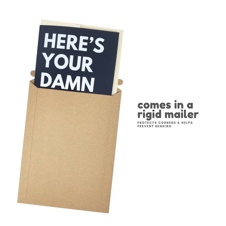 Sleazy Greetings - Wholesale Birthday Card - Here's Your Damn Card2