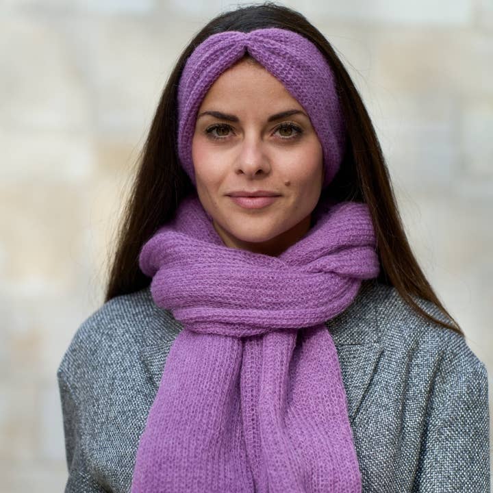 PAULINE - Mohair headband for wholesale by MAISON BONNEFOY