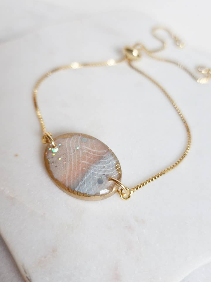 Mermaid Oval Bracelet for wholesale by Marbled Maven