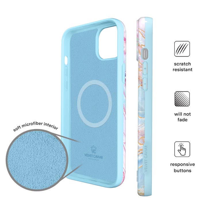 VELVET CAVIAR - Wholesale Phone Case - Women's - iPhone 15 MagSafe Case - Holo Moonstone Marble