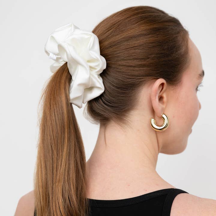 Flirty Pineapple - Wholesale Scrunchie - Women’s - Satin Hair Scrunchies - Soft, Protective Hair Tie12