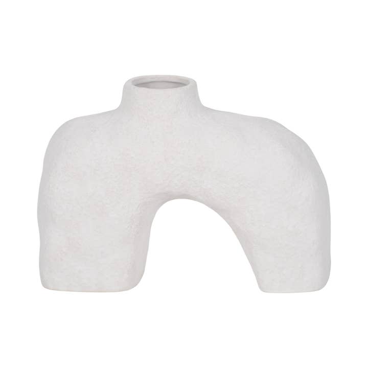 Sagebrook Home - Wholesale Vase - Ivory 6 in. Stoneware Novelty Casual Volcanic Vase