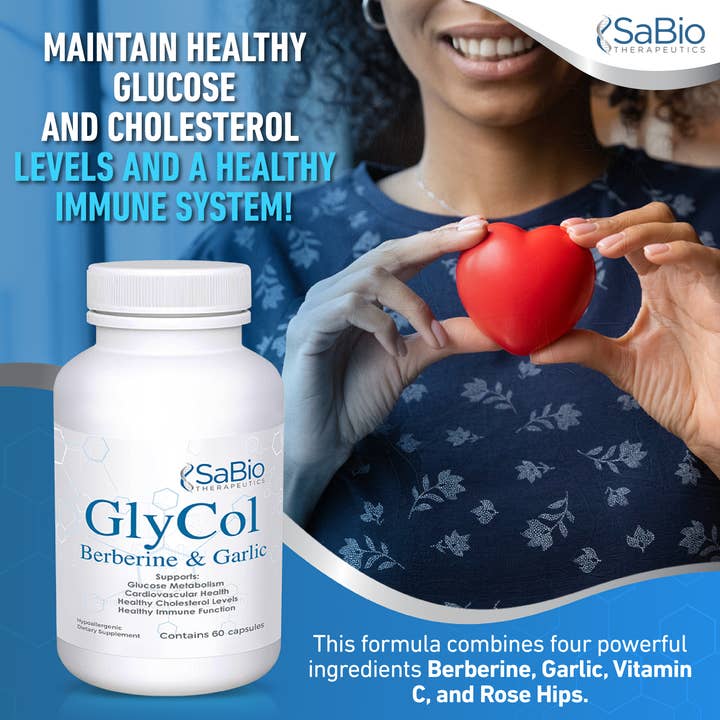 SaBio Therapeutics - Wholesale Oral Supplement/Vitamin - GlyCol - Glucose Support & Cardiovascular Support