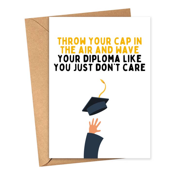 Funny Graduation Cards Congratulations Grad Greeting Card for wholesale by R is for Robo