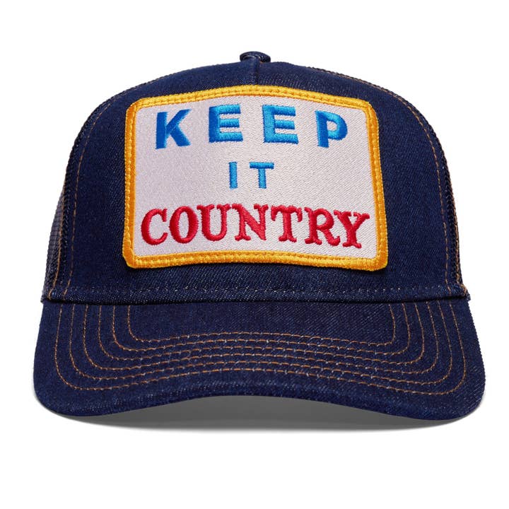 Friday Feelin' - Wholesale Trucker Hat - Women's - Keep It Country Trucker Hat in Denim