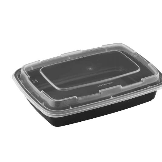 ProTakeOut, 28 oz Rectangular Microwaveable Food Containers with Lids – 150 Sets | BPA-Free, Reusable & Leak-Resistant Plastic Containers | Microwave & Freezer Safe | Perfect for Meal Prep & Take-Out for wholesale by ProTakeOut