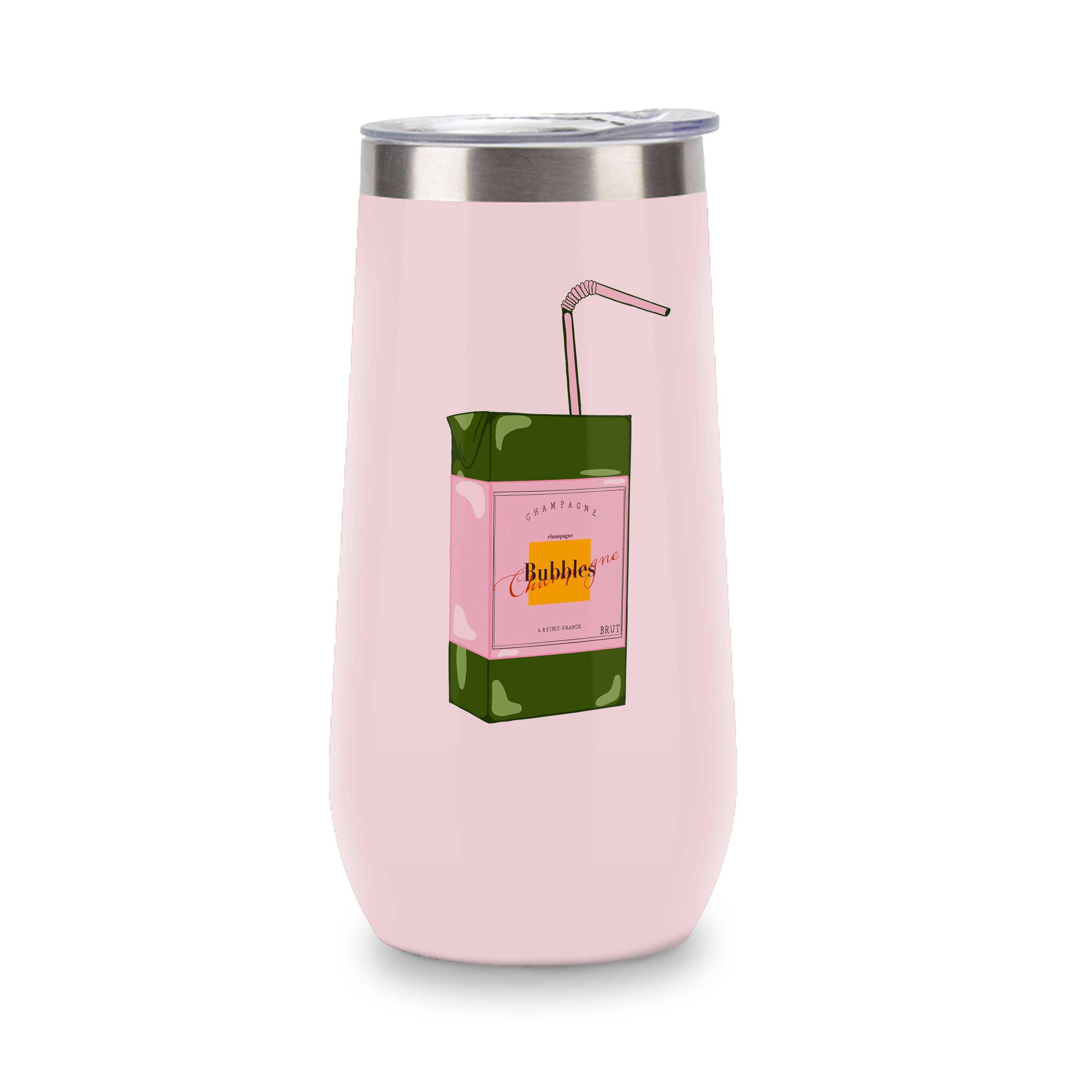 Toss Designs - Wholesale Insulated Mug/Tumbler - Insulated Champagne Tumbler - Juice Box
