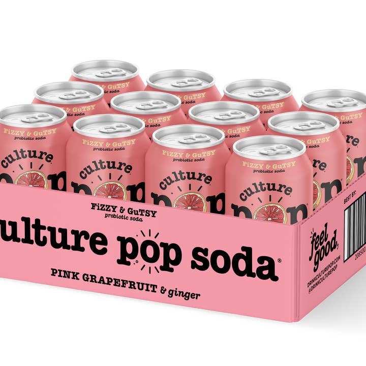 Culture Pop Soda - Wholesale Soda/Carbonated Drink - PINK GRAPEFRUIT & ginger - 12 Pack4