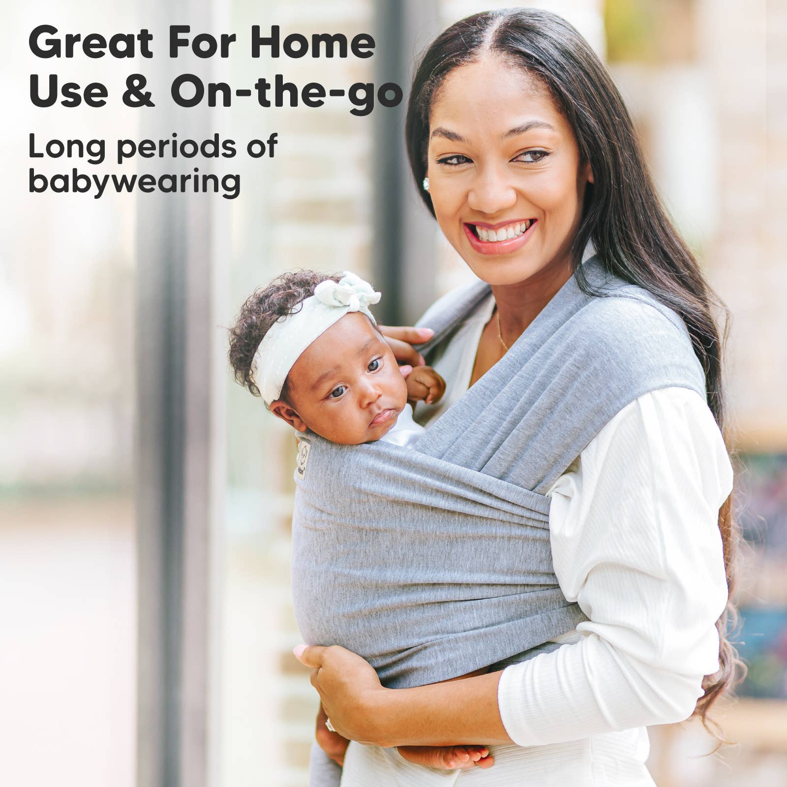 Terracota Bebé Wrap Porta-Bebé Original Keabies para venda a revendedores na Faire6