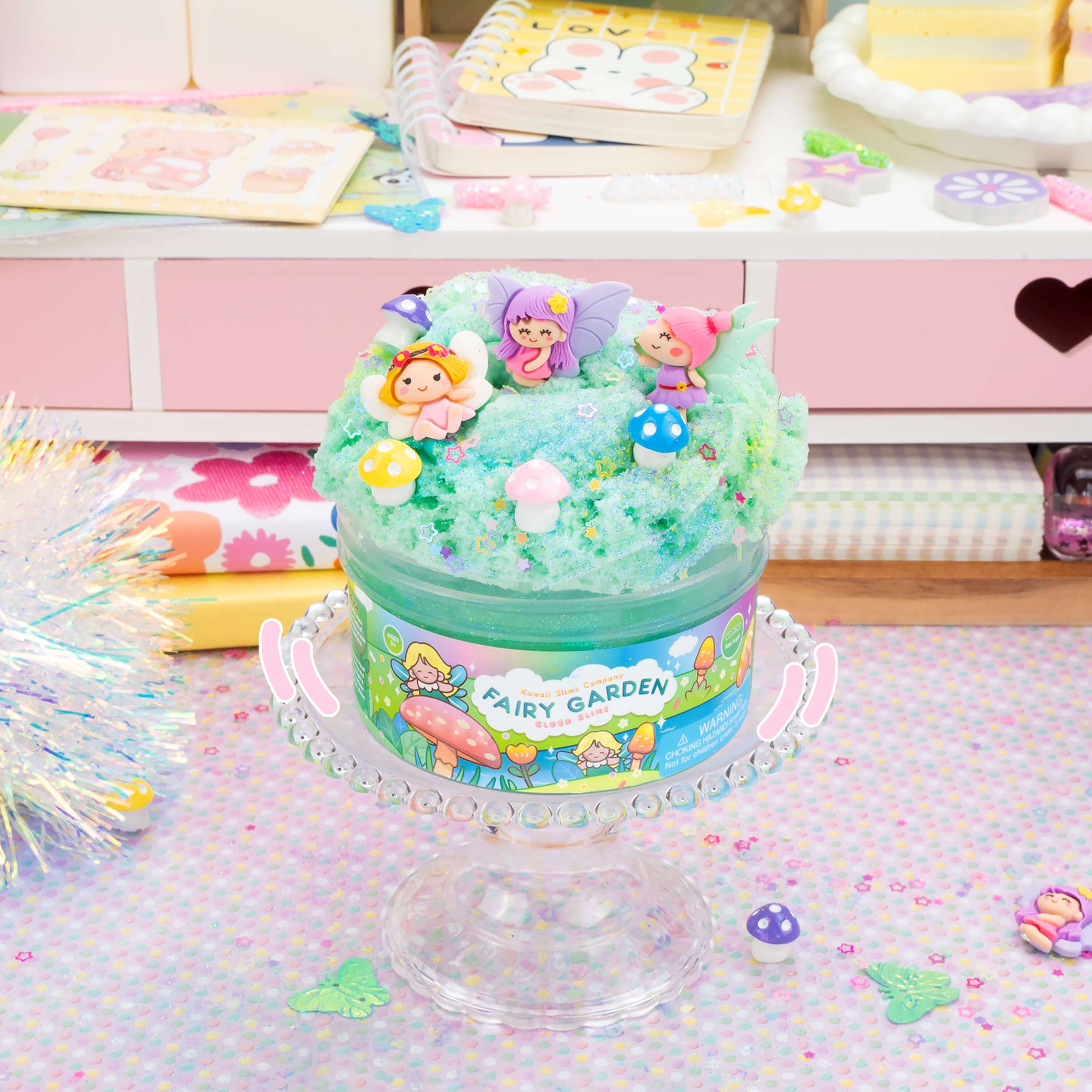 Kawaii Slime Company - Wholesale Putty/Slime - Kids - Fairy Garden Cloud Slime (4pcs/case)7