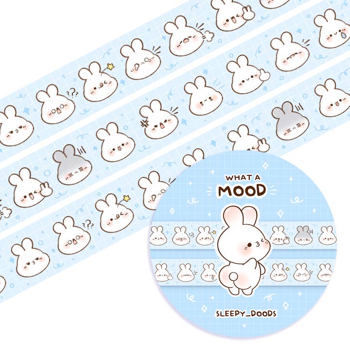Blue Bunny Washi for wholesale by sleepydoods