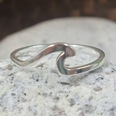 Sterling Silver Wave Ring for wholesale by Yemaya Collections